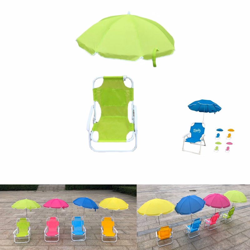 Kids Folding Beach Chair With Umbrella/Portable Multifunctional Beach Chair