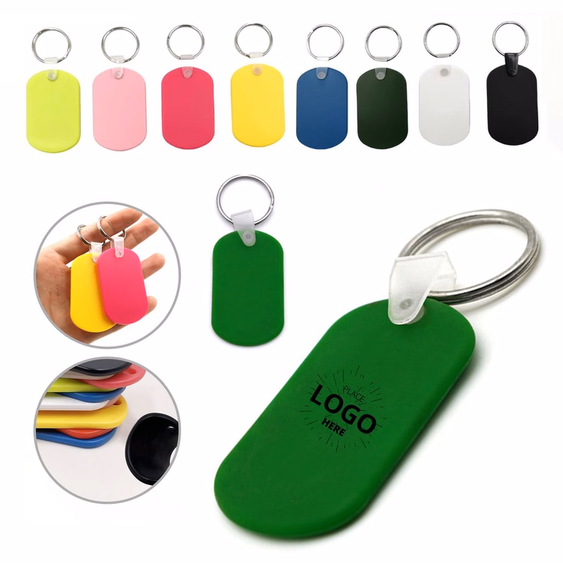 Custom Logo PVC Keychain Soft Plastic Dog Pet Name Tag