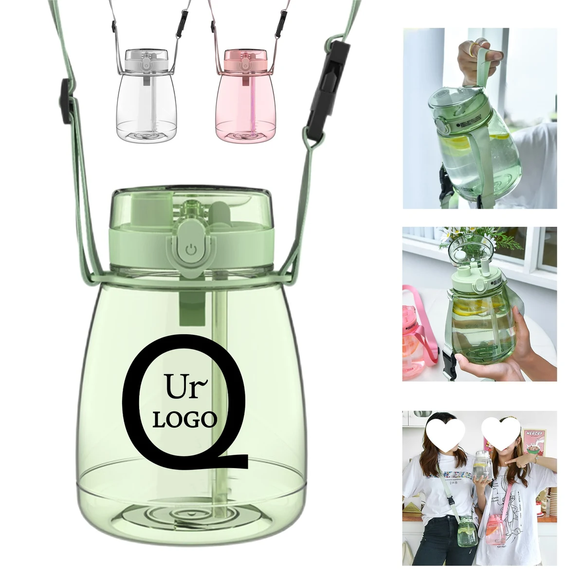 44 Oz Dual-Purpose Straw Drinking Bottle 1
