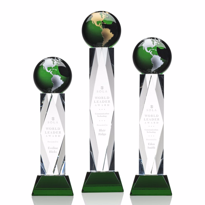 Ripley Globe Award - Green/Gold