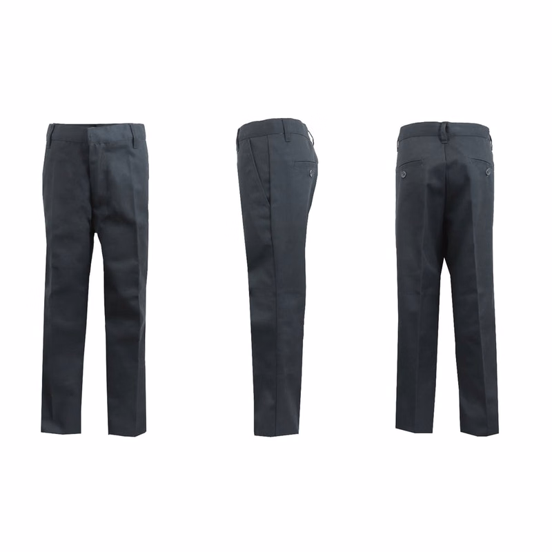 Boys' Uniform Pants - Size 10 Gray Flat Front