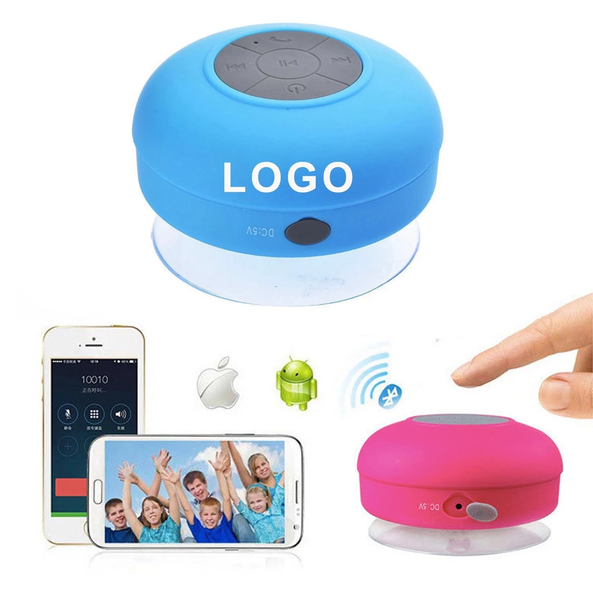 Shower Waterproof Sucker Wireless Bluetooth Speaker 1