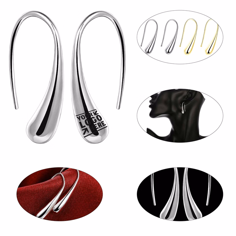 Fashion Classic Sterling Silver Thread Drop Earring