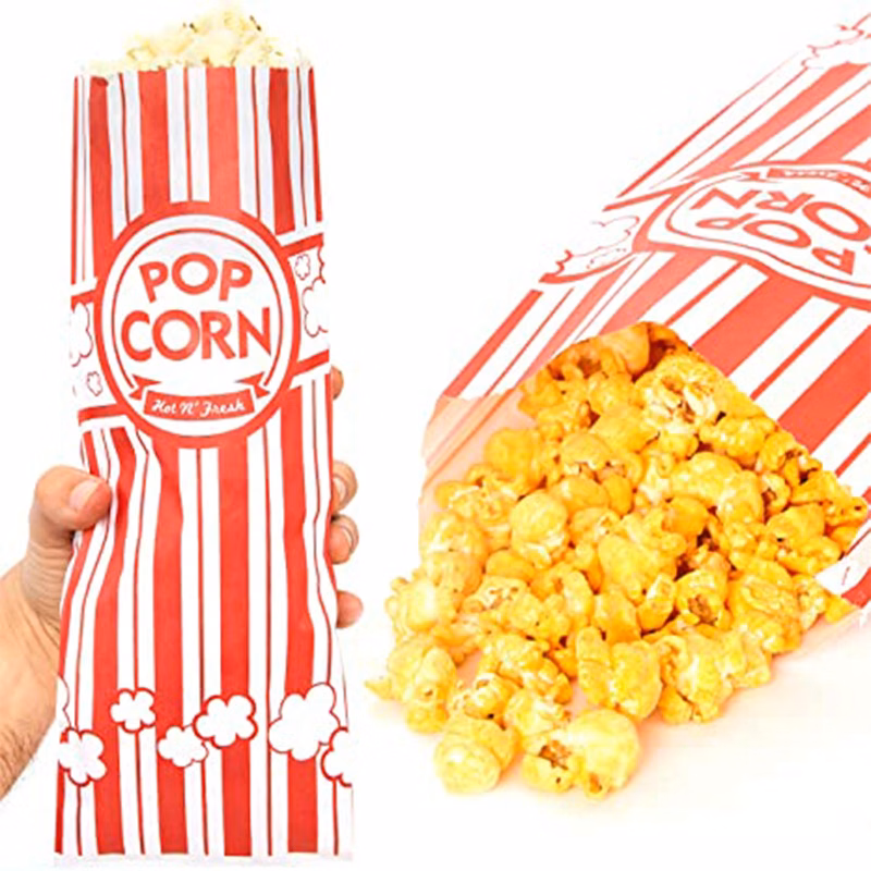 Grease Resistant Paper Popcorn Bags