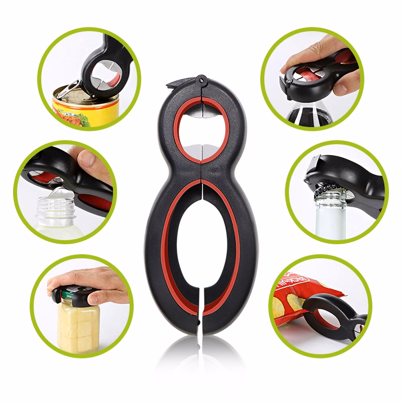 Multi-functional6 In 1 Multi Jar Opener