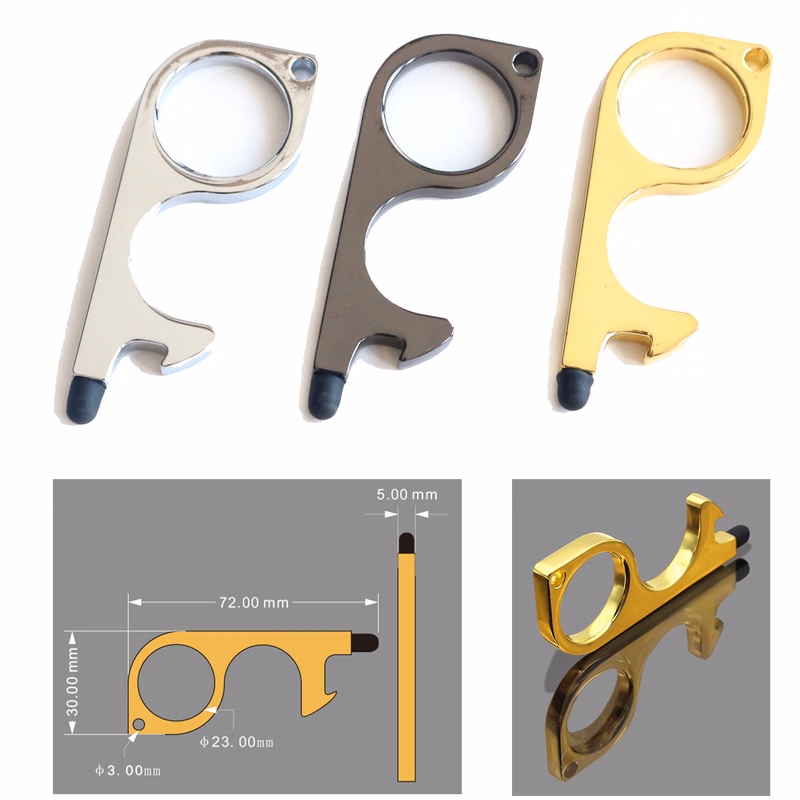 Touchless Door-Opening Sanitary Keychain