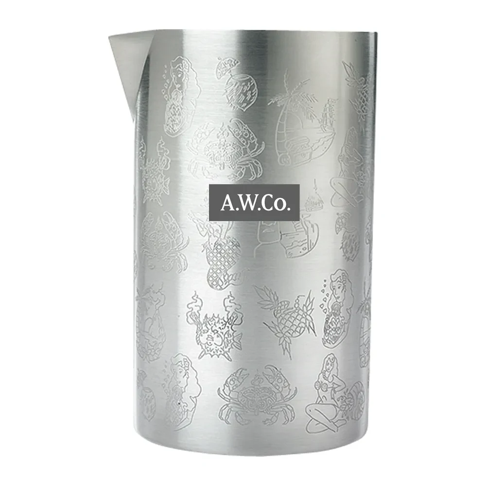 Double Wall Mixing Tin Tiki 21oz. 1