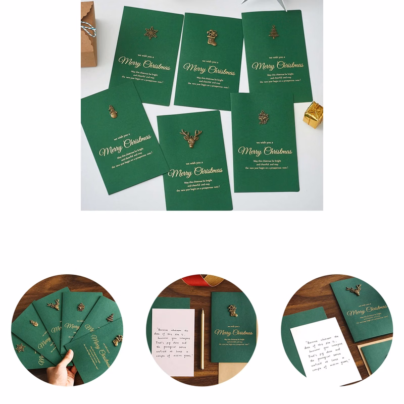 Gold-foiled Christmas Card
