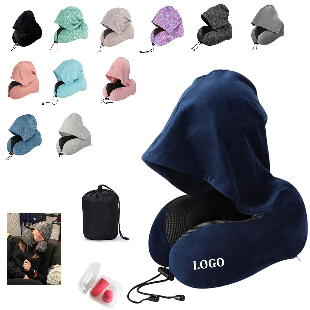 Extra Large Hood Travel Pillow 1