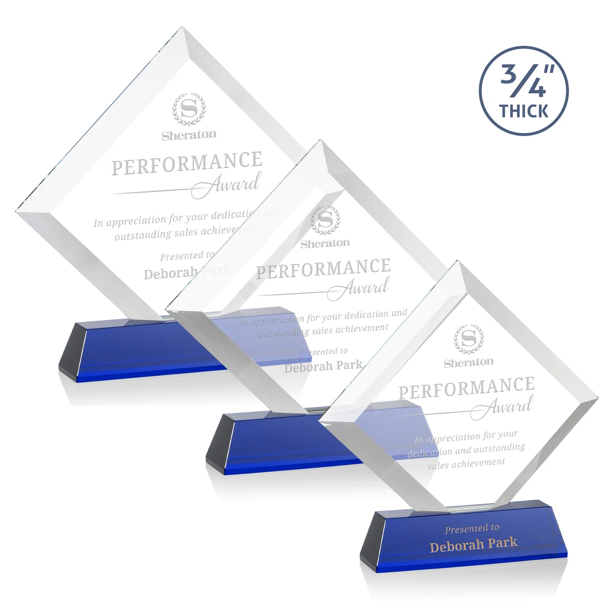 Belaire Award on Newhaven Base - Blue 1