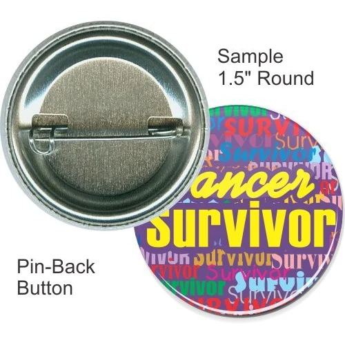Pin-back 1 1/2 Inch Round Button 1