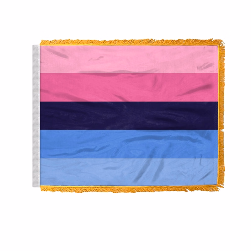 4" x 6" 1 ply wPoly Omnisexual Antenna Flag