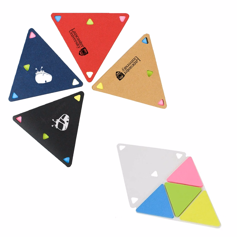 Office Gadget Triangular Multi-color Sticky Notes 3.5"L X 4.1"W