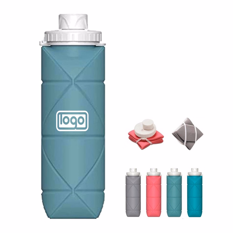 20oz Silicone Collapsible Travel Water Bottle