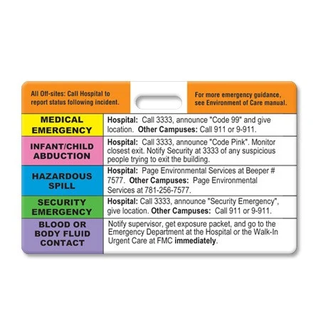 Badge, Hospital Emergency Alert/Code 1