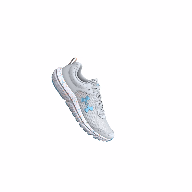 UA Assert 10 Paint Splatter Girls' Grade School Running Shoes