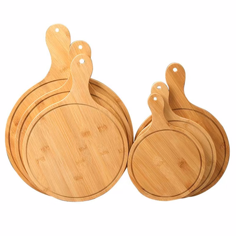 6" Wooden Pizza Tray
