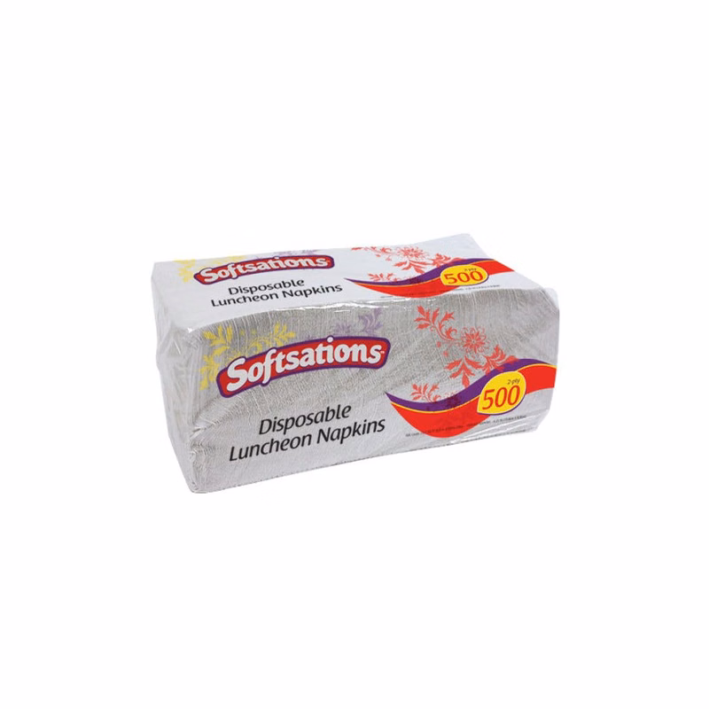 Disposable Luncheon Napkins - White Quarter Fold 500-Packs