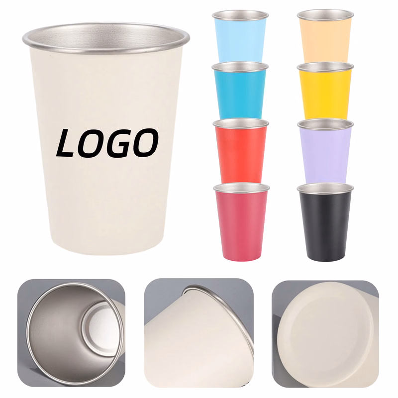 304 Stainless Steel Single-Layer Water Cup