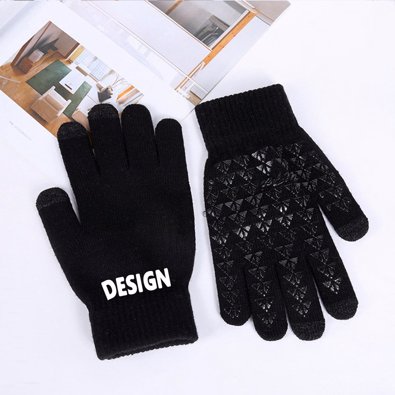 Advertising Touchscreen Knitted Gloves 100pcs