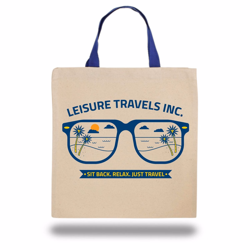 Sublimation 10 oz Poly Canvas Tote Bag - 14" x 14" x