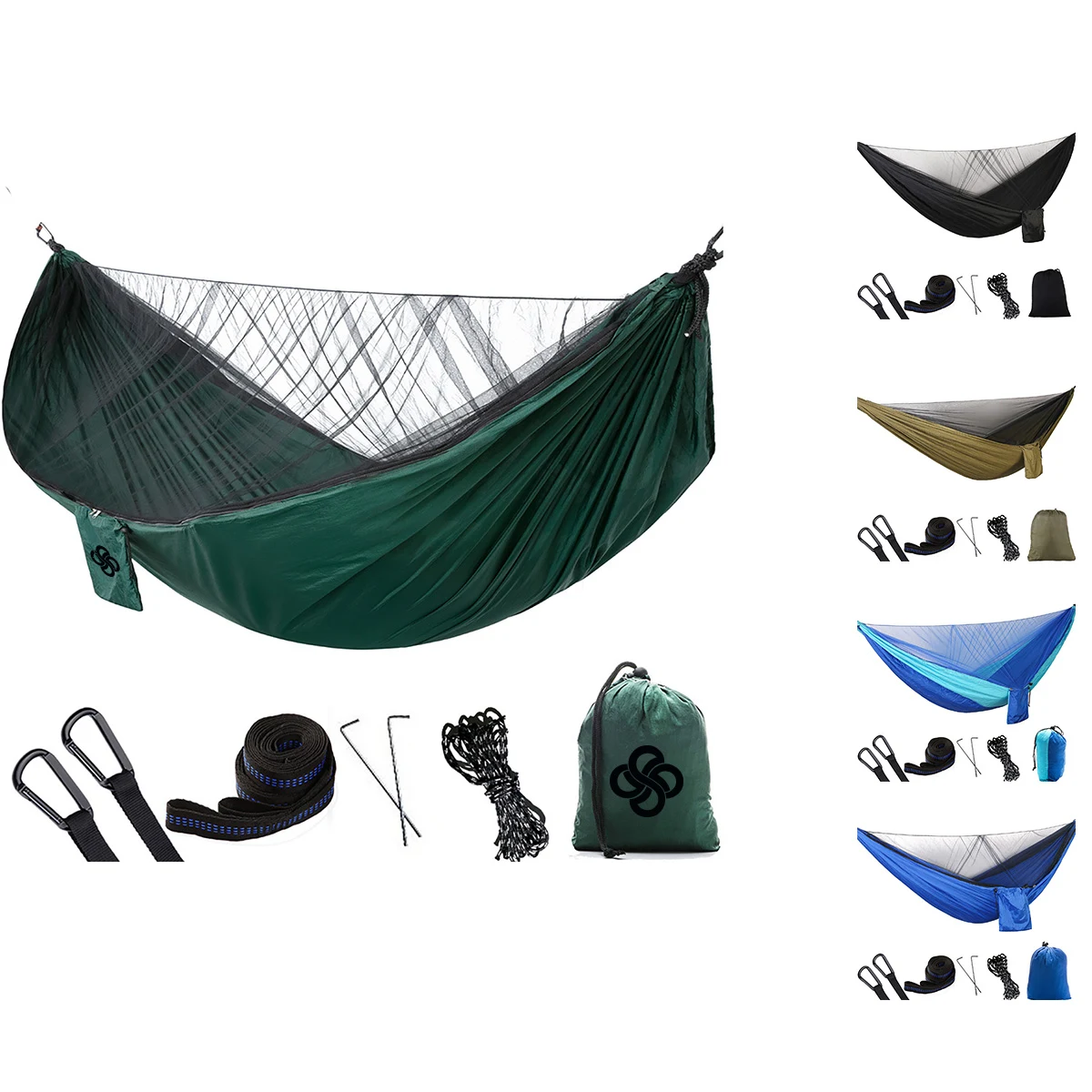 Portable Camping Hammock w/Mosquito Net 1