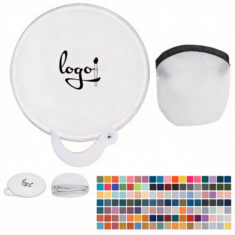 Protable Folding Fan with Storage Pouch