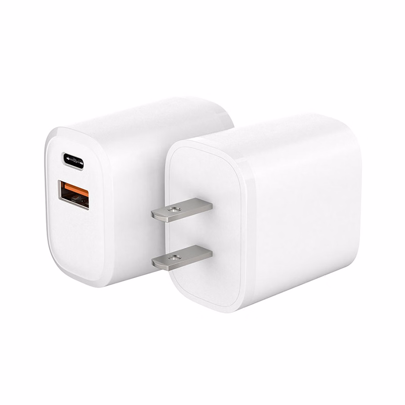 Dual Port USB Wall Plug Charger, 20W