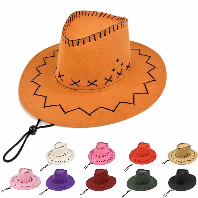 Western Cowboy Hat Costume with Bandana