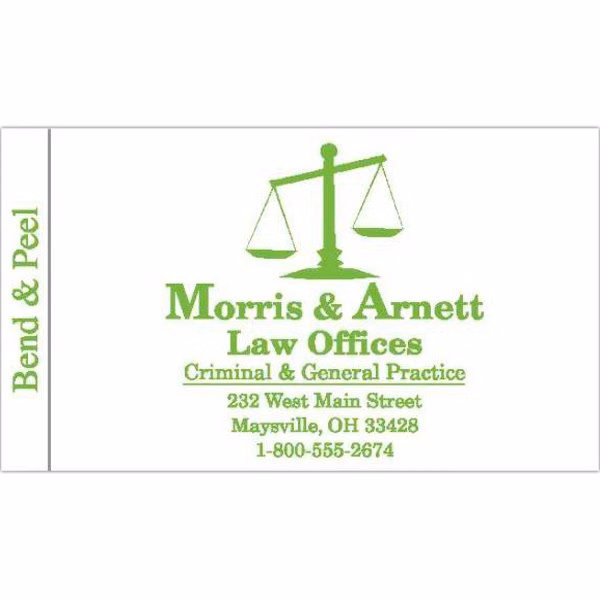 Quick Ship Self-Stick Business Card Label