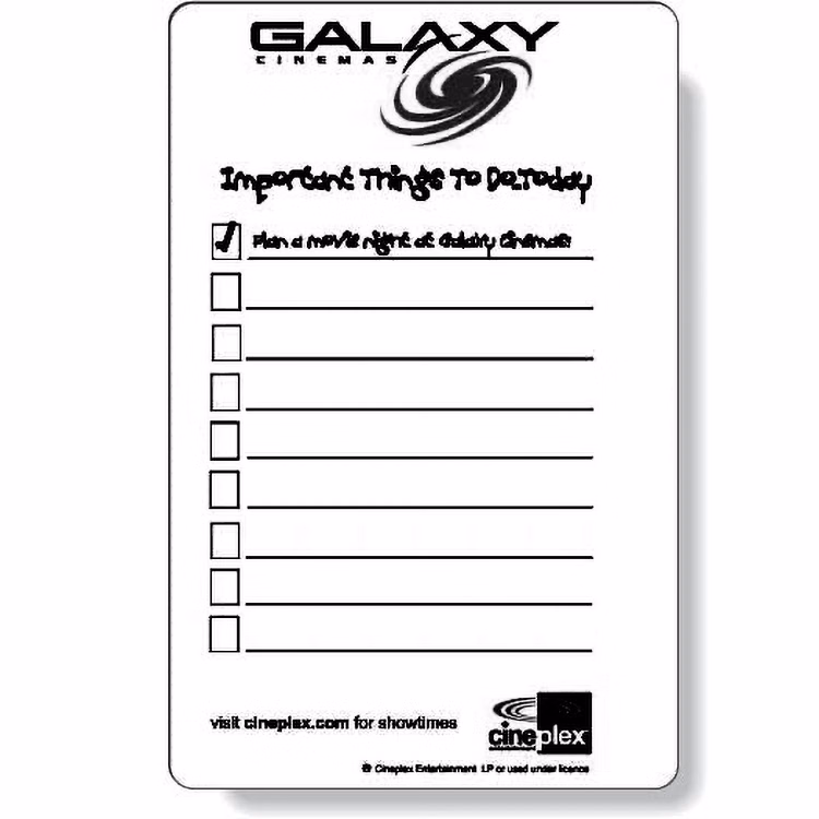 Full Magnetic Back Memo Board, Rectangle 5.5"x8.5" Round Corners, Spot Colour Screen-Printed