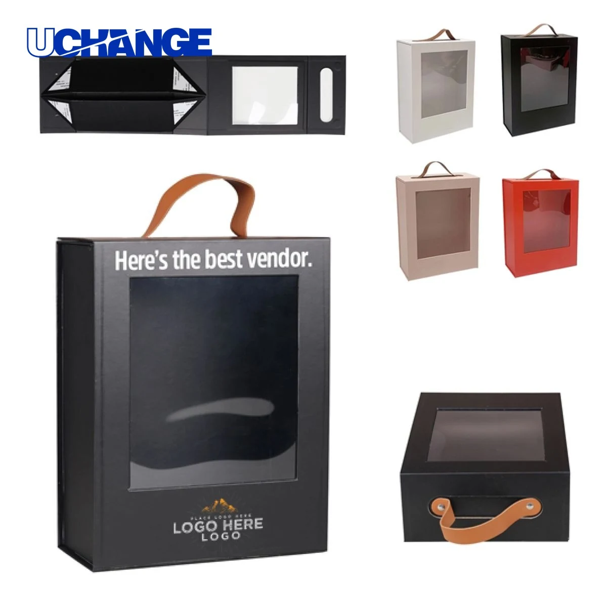 Luxury Collapsible Gift Box with Handle 1