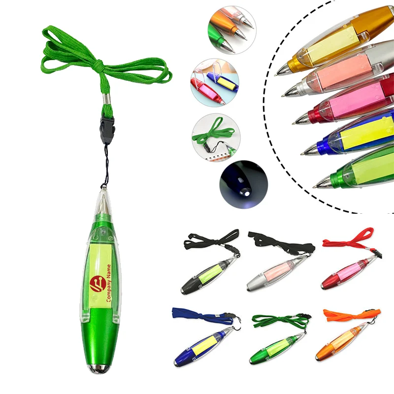 Creative 3-In-1 Multifunctional Sticky Note LED Light Pen 1