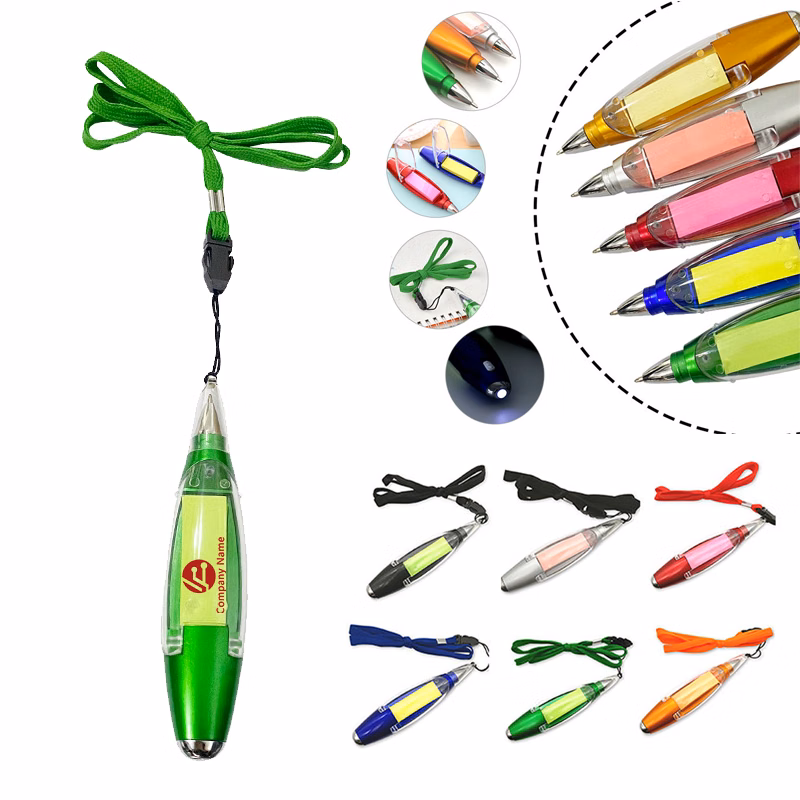 Creative 3-In-1 Multifunctional Sticky Note LED Light Pen