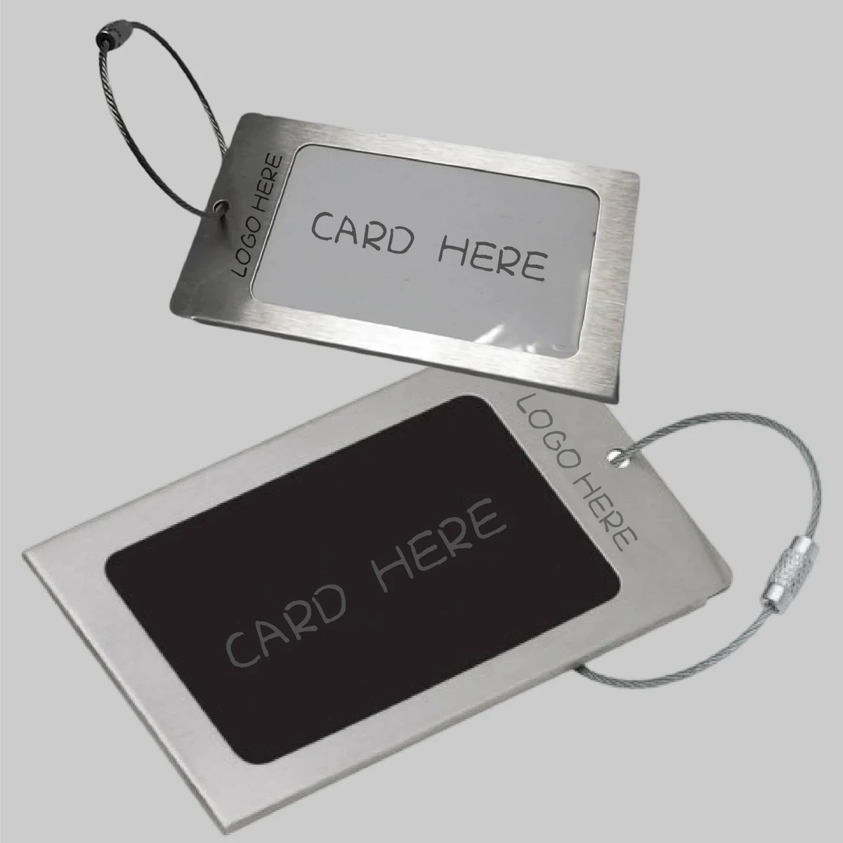 Metal Plane Luggage Tag 1