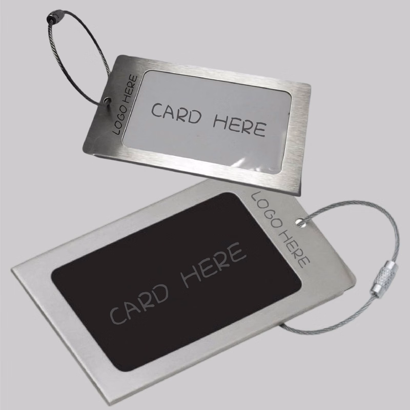 Metal Plane Luggage Tag