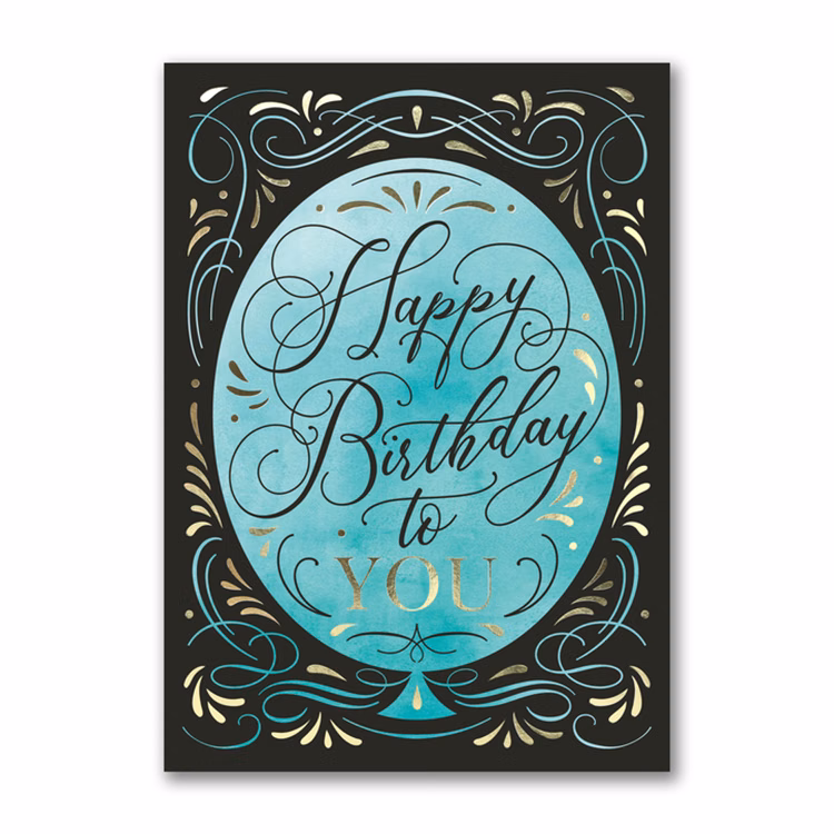 Balloon Flourish Birthday Card