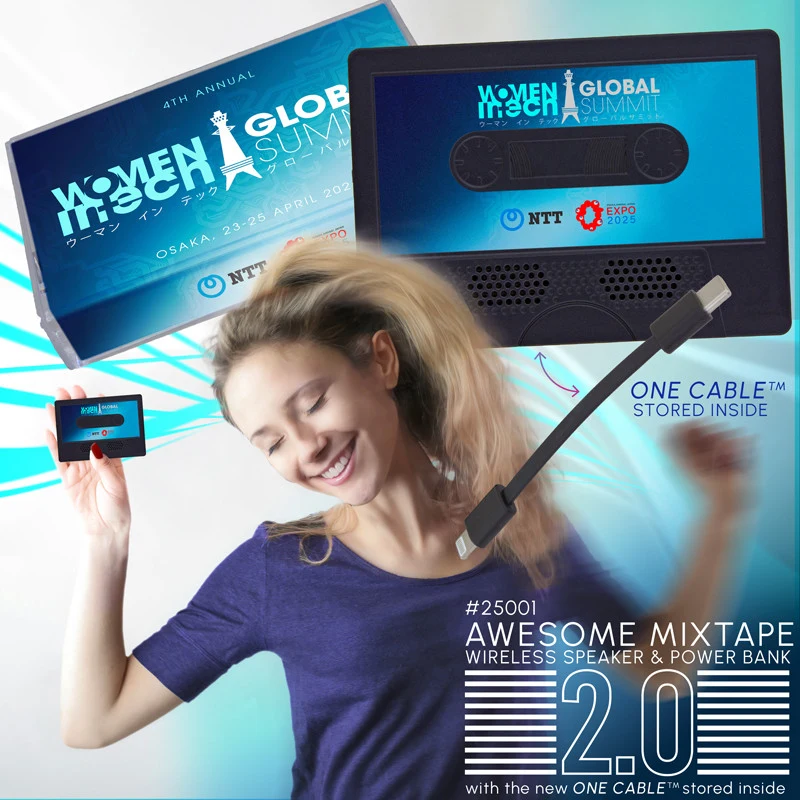 Awesome Mixtape 2.0 Wireless Speaker with One Cable™ Power Bank 1