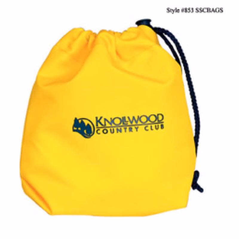 200 Denier Nylon Drawstring Golf Pouch