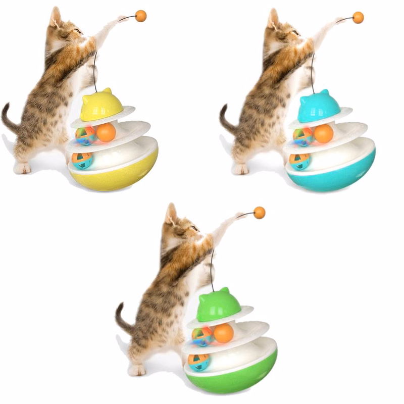 The Turntable Missed The Cat Tumbler Toy