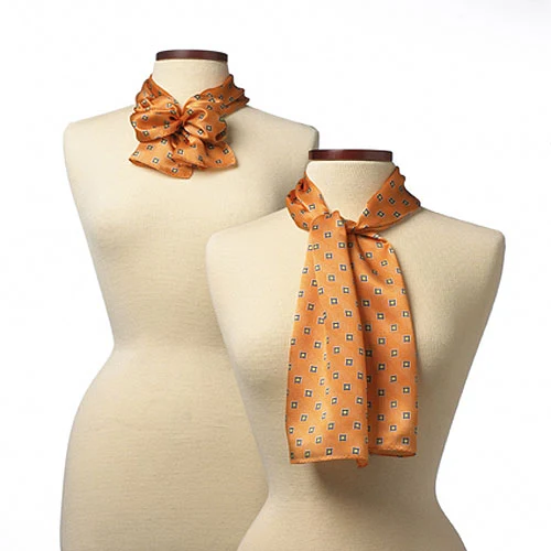 Orange Vasari Polyester Scarf - 8"x45" 1