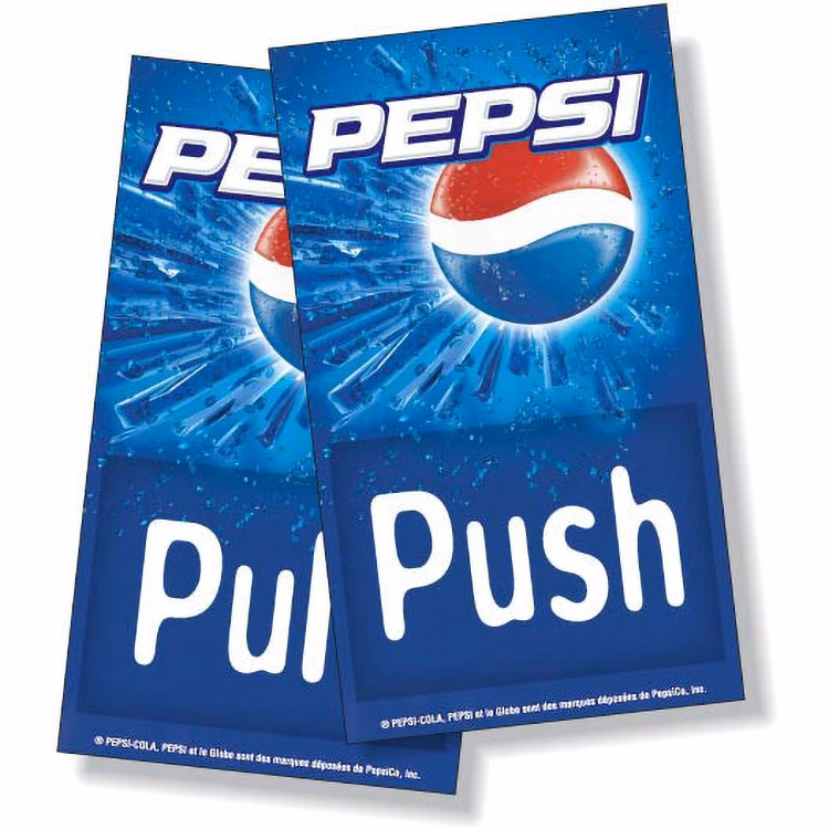 25 to 36 Sq. Inch Double-Side Adhesive Window Decal - 4 Colour Process