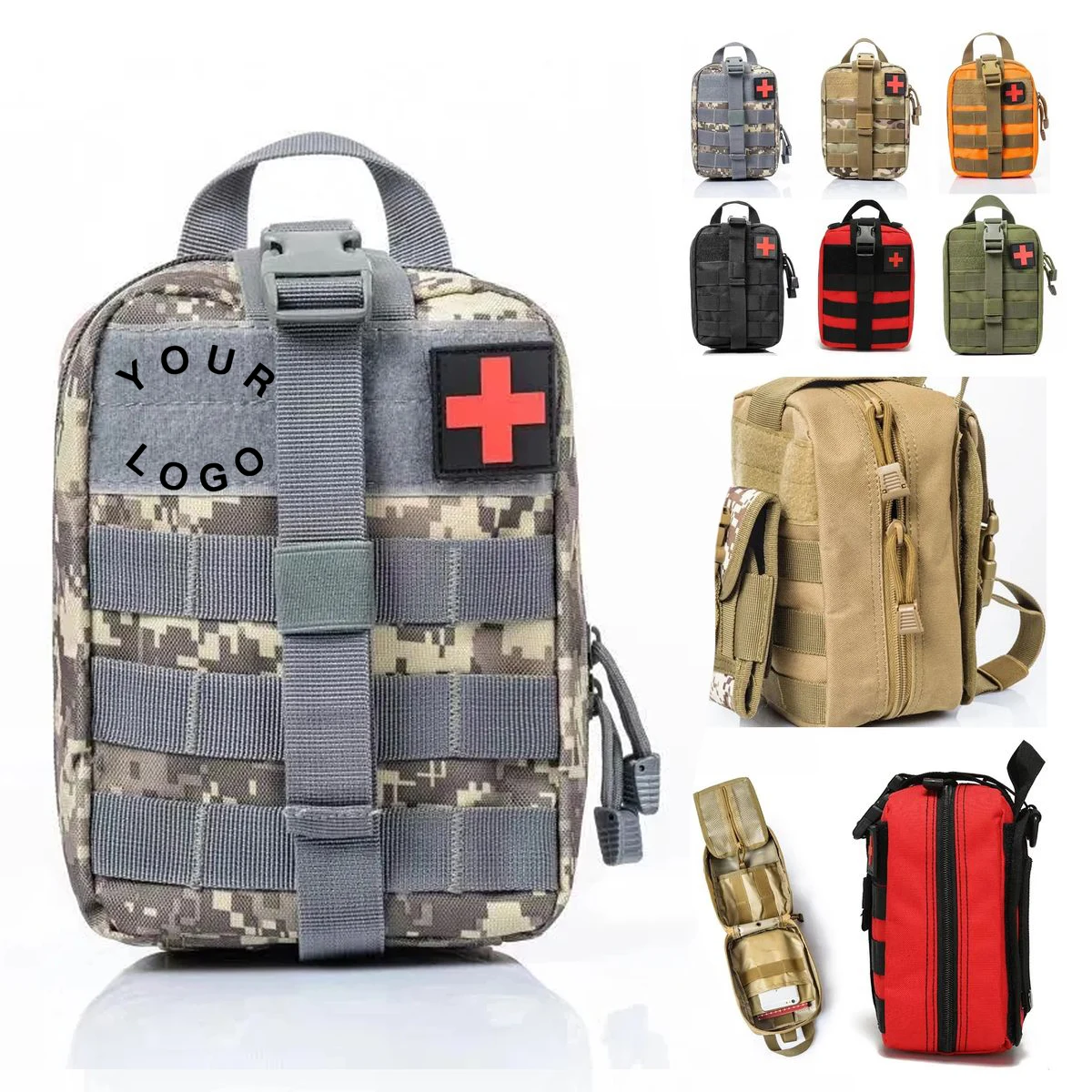 Durable Tactical First Aid Pouch for Hiking or Travel 1