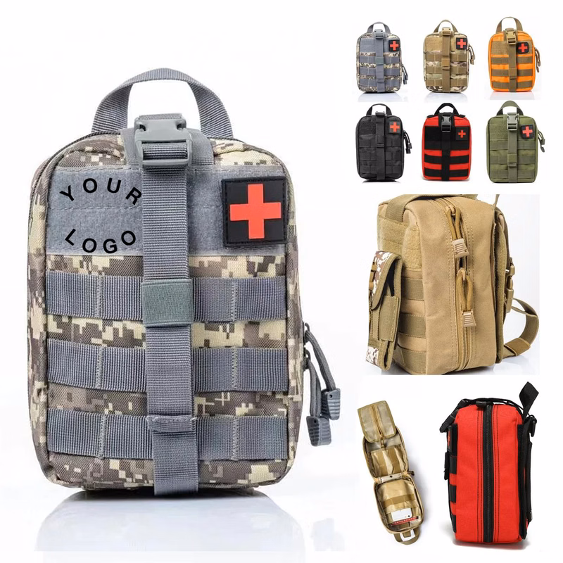 Durable Tactical First Aid Pouch for Hiking or Travel