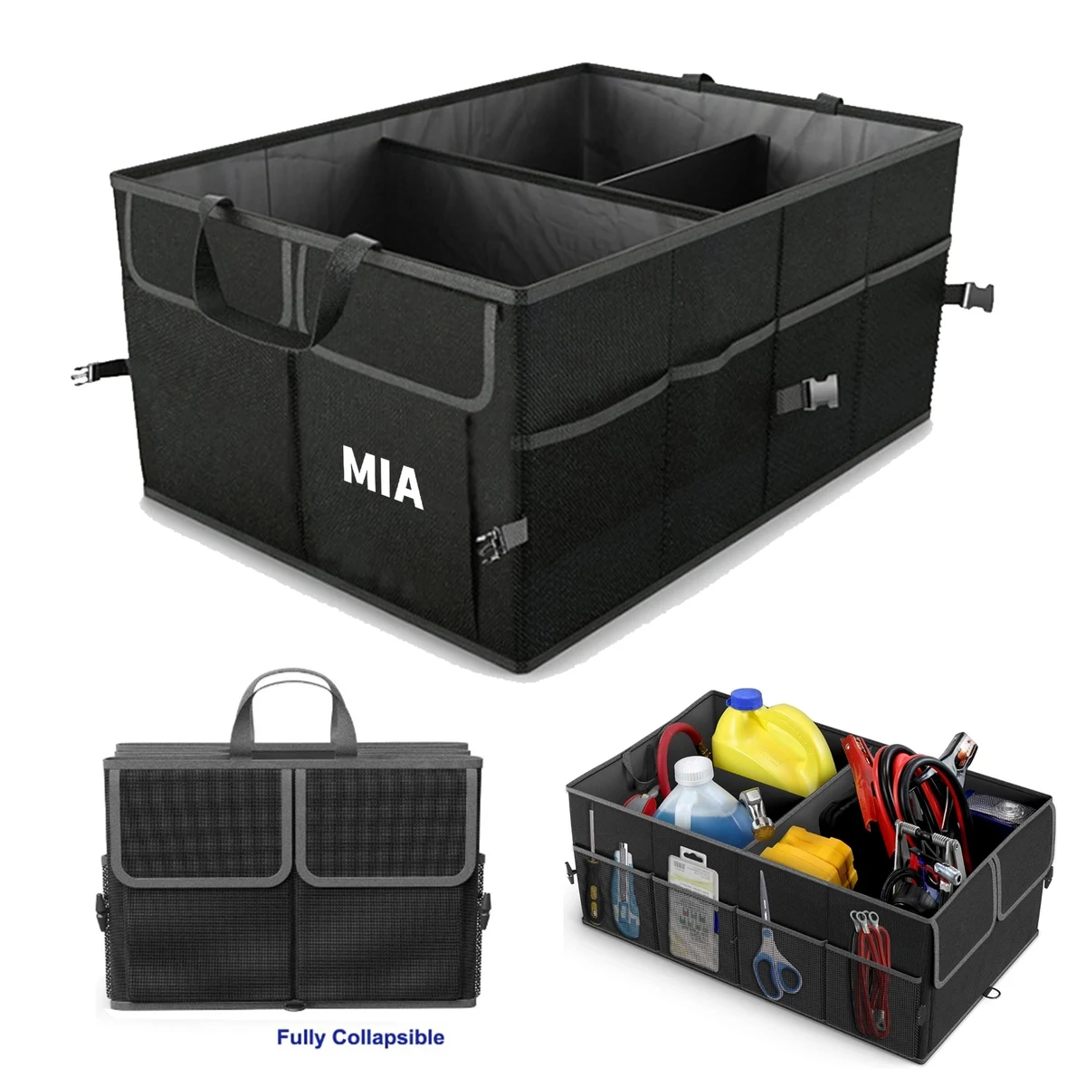 3-Compartment Cargo Trunk Storage Organizer 1