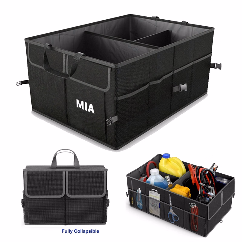 3-Compartment Cargo Trunk Storage Organizer