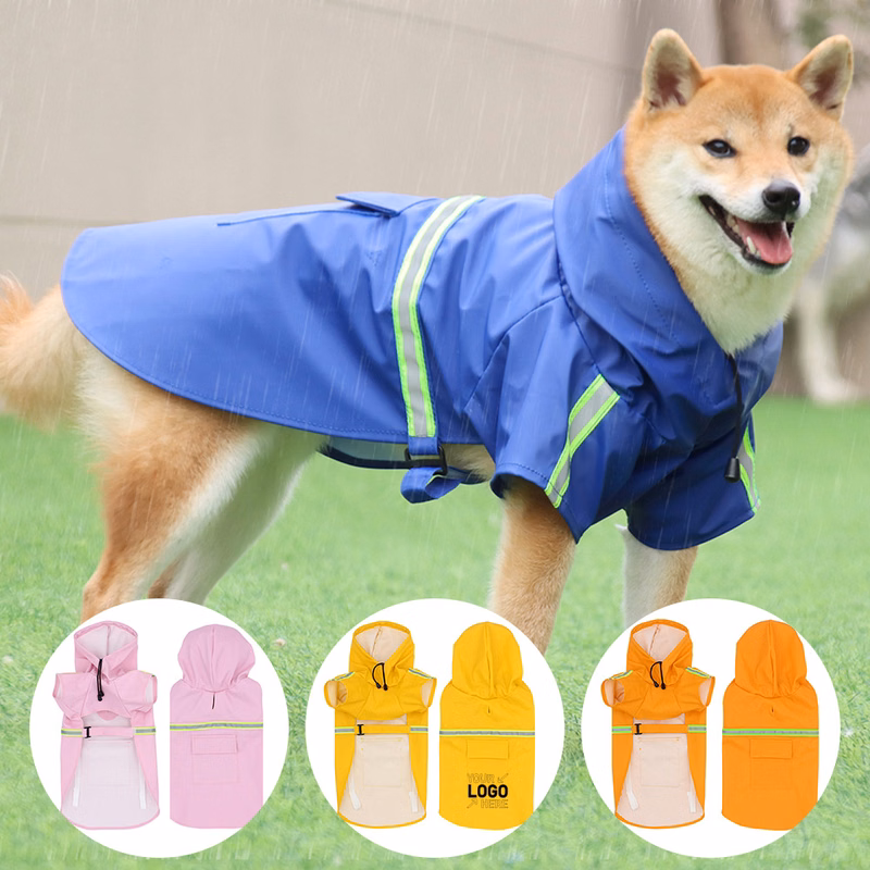 Dog Raincoat Poncho For Small To X-Large And Puppies