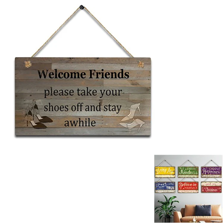 Christmas Decorative Wooden Door Signs 1