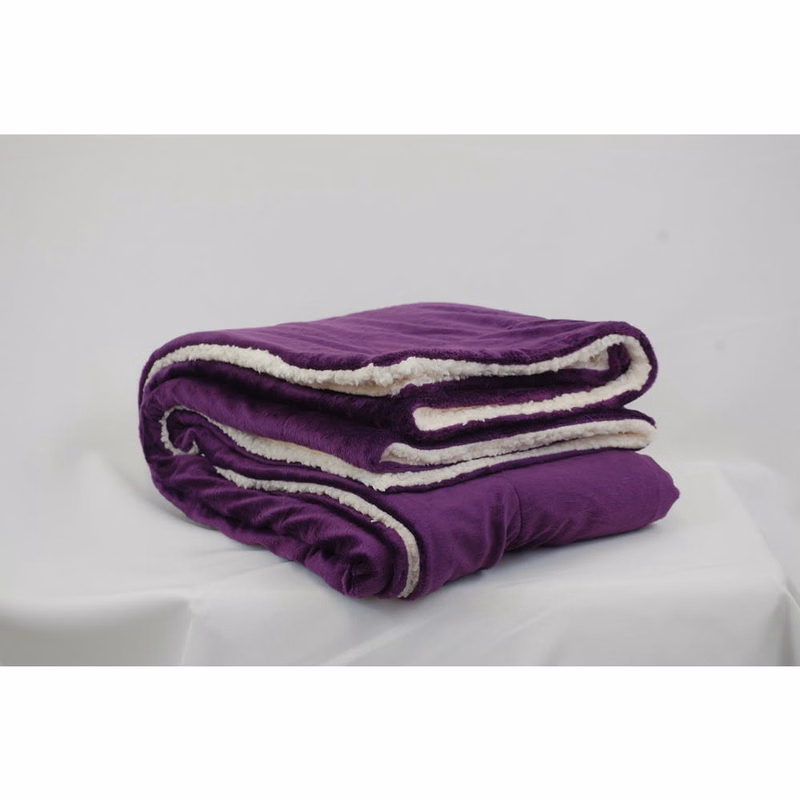 Sherpa Blankets - Plum 50" x 60"