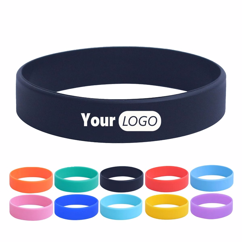 Customizable Solid Color Silicone Wristband